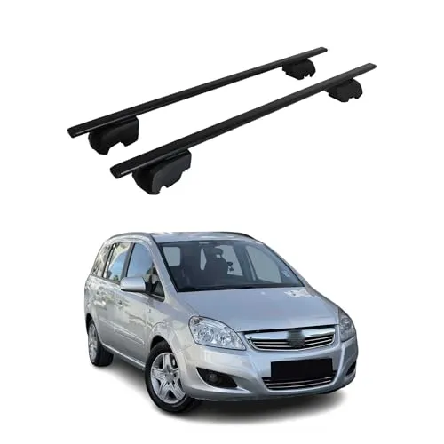OMAC Dachträger für Opel Zafira B Typ A05 - Multifunktionaler Gepäckträger - Dachgepäckträger aus hochwertigem Metall, abnehmbar, wasserbeständig und ideal für Fahrräder und Skier. Perfekt für alle Outdoor-Abenteuer!