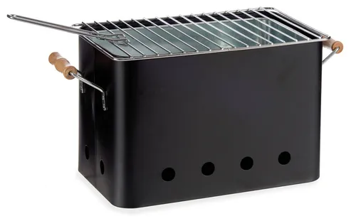 Tragbarer Grill mit Griffen aus Eisen und Zink von La Dehesa