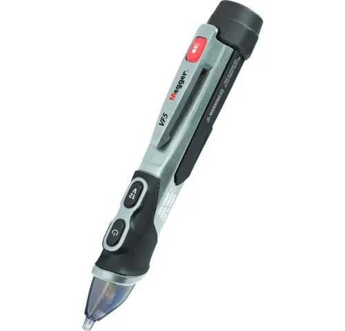 Megger VF5 Wechselspannungsdetektor CAT IV 1000 V - Elektrische Messgeräte: Kontaktloser Wechselspannungsdetektor für Sicherheitsmessungen von 12 bis 1000 V, ideal für Profis und Heimwerker, IP67 geschützt.