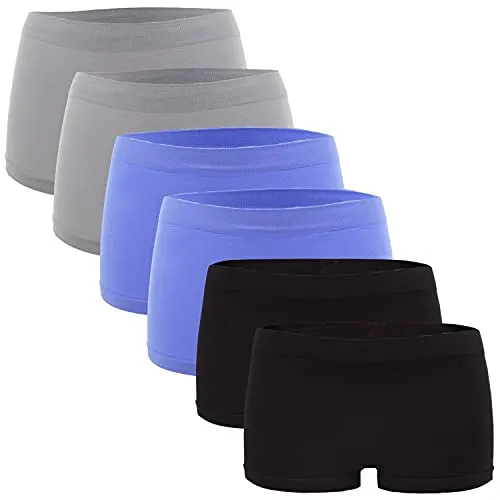Fabio Farini Damen Panties 6er Pack - Nahtlose Hipsters aus Microfaser - Funktionsunterwäsche mit optimaler Elastizität und angenehmer Passform. Nahtlos für höchsten Komfort im Alltag, ideal für jeden Tag.