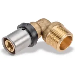 Pipetec Press-Übergangswinkel Außengewinde 16x2 - 1/2