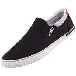 Dockers by Gerli Herren Canvas Slipper Schwarz - Schwarz - 44