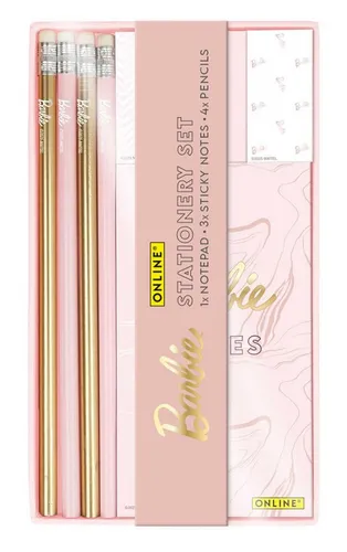 Online Pen Spiel Barbie Stationery Set - Schreibset mit Notizblock