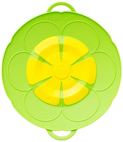Kochblume Universaldeckel S Limette - Überkochschutz für alle Herdtypen: Elektrisch, Gas und Induktion – ideal für stressfreies Kochen ohne Sauerei!