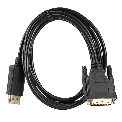 PremiumCord Adapterkabel DisplayPort auf DVI m/2 m, DP auf DVI 1.bis zu 1, 65Gbps, kompatibel mit Video Full HD 1080P 60Hz, schwarz