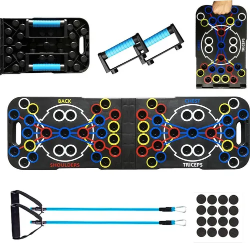 Kaload Push-Up Board Fitness Trainingsbrett, multifunktionales Liegestütz-System für Brust- und Bauchmuskeltraining, Heimtraining für Männer/Frauen