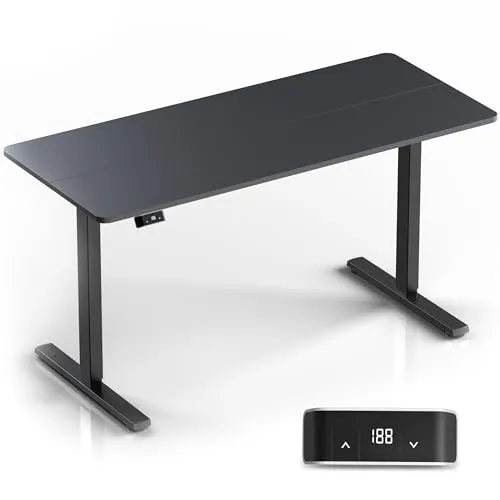 ONKRON höhenverstellbarer Schreibtisch 140x60 cm, elektrisch - Kinderschreibtische | Elektrisch höhenverstellbar von 71 bis 118 cm mit Digital-Display, ideal für eine gesunde Körperhaltung und steigert die Produktivität.