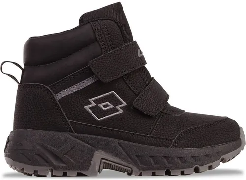 Klettboot BLACK - Gepolsterte Schaftkante, Gr. 34 - Klettschuhe für Kinder, ausgestattet mit zwei Klettverschlüssen für einfaches An- und Ausziehen und einer stabilen, doppelt vernähten Zehenbox für Langlebigkeit.