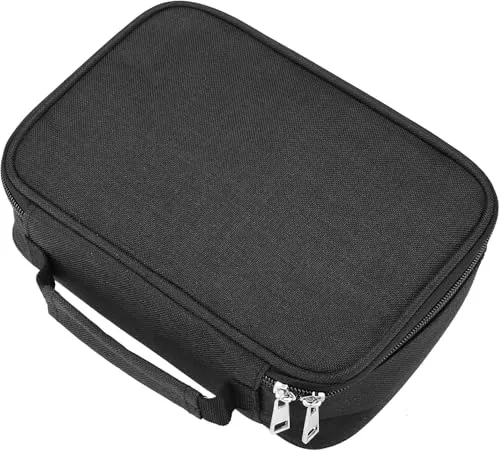 Kesote Federmappe Federmäppchen 72 Slots Federtasche Große Kapazität Bleistift Beutel Abnehmbar Stiftemappe für Mädchen Jungen Einschulung Schulanfang (Schwarz)