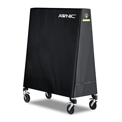 Awnic Tischtennisplatte Abdeckung 420D Outdoor Pingpong Schutzhülle Tischtennis Abdeckhaube Reißfest Wasserdicht Winddicht UV-Beständiges 165X (25/70) X170cm