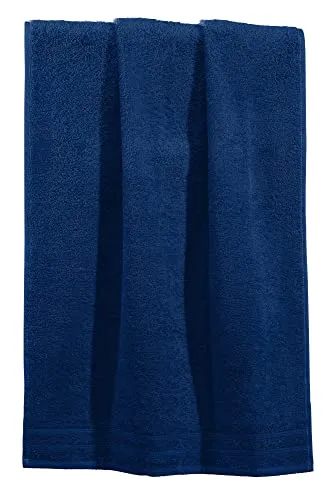 Erwin Müller Badetuch Heidelberg 100% Baumwolle Marine Größe 100x150 cm - saugstark, gut trocknend, kompakt, leichte Qualität - ideal für Sport, Strand, Reisen (weitere Farben)