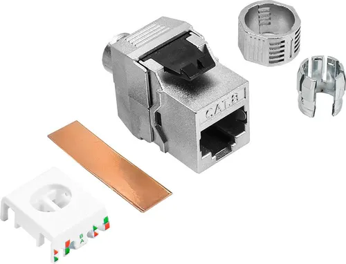 Profipatch Keystone Jack Modul Cat8 RJ45 40 Gigabit STP werkzeuglos Netzwerk Adapter LAN