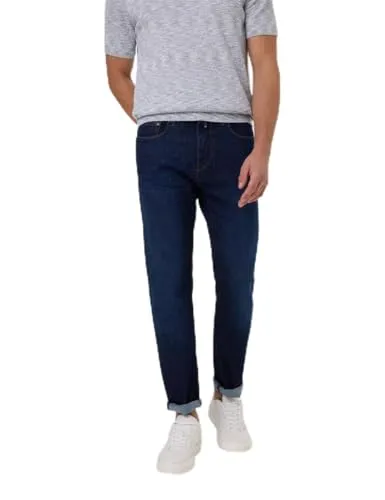 Pierre Cardin Herren Denim PC-Lyon | Tapered Fit Jeans in Dark Blue Used Mustache - Stylische 5-Pocket Jeans im tapered Fit, ideal für einen modernen Look und optimalen Tragekomfort.