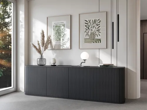Kommode Sideboard Beistellkommode 4D ZILLO Schwarz