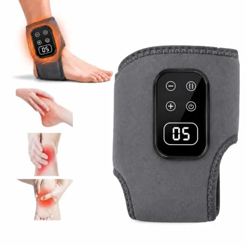 Elektrisches Fußmassagegerät mit Wärme zur Förderung der Durchblutung und Linderung von Schmerzen, 5 Massagestufen & 6 Heizstufen für Knöchel, Ferse & Fußsohle, 1 Stück