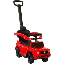 Rutschauto mit Schiebstange Mercedes G350d, rot - Kinderfahrzeug ab 1 Jahr, ideal für erste Fahrversuche und fördert die motorischen Fähigkeiten.