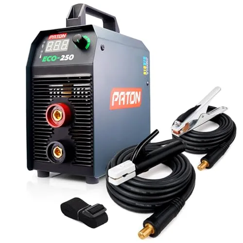 PATON MMA-Schweißgerät ECO-250 Inverter – Schweißmaschine – Elektroden-Schweißgerät – Lichtbogenschweißgerät – 250A Ausgang – 230V Eingang – 5 Jahre Garantie
