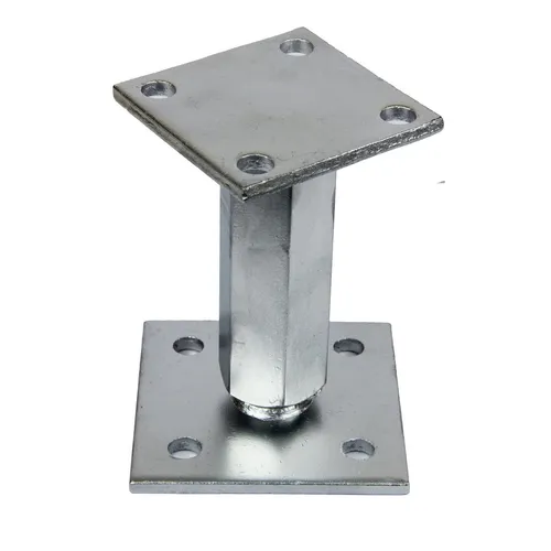 Pfostenträger Andy 70 x 70 mm höhenverstellbar 115 - 160 mm Stützfuß GeZu Impex