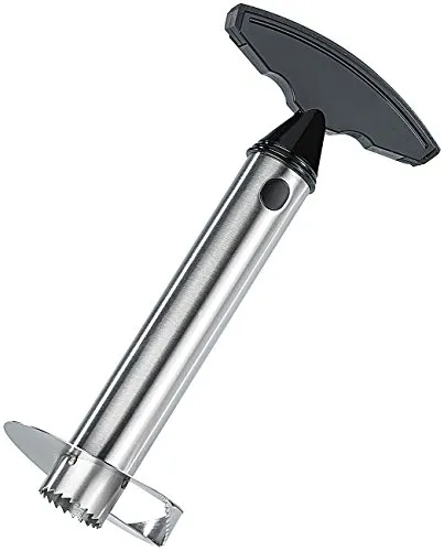 Rosenstein & Söhne Ananas Schäler: Ananasschneider aus hochwertigem Edelstahl (Ananas-Schneider, Ananasteiler, Messer)