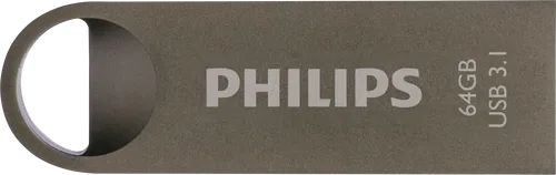 PHI FM64FD165B - USB-Stick, USB 3.1, 64 GB, Moon Space Grey
