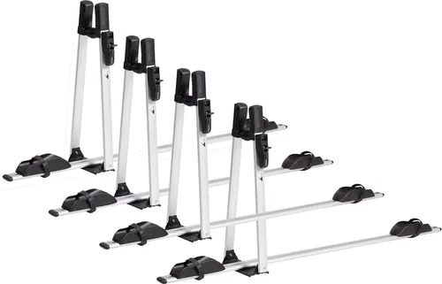 4x VDP Fahrradträger ALU Premium + Dachträger VDP Delta kompatibel mit für Toyota Tundra (XK50) Double Cab (2 Türer) ab 2014