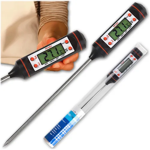 KRUMAD Digitales Fleischthermometer Küchenthermometer für Grill & BBQ