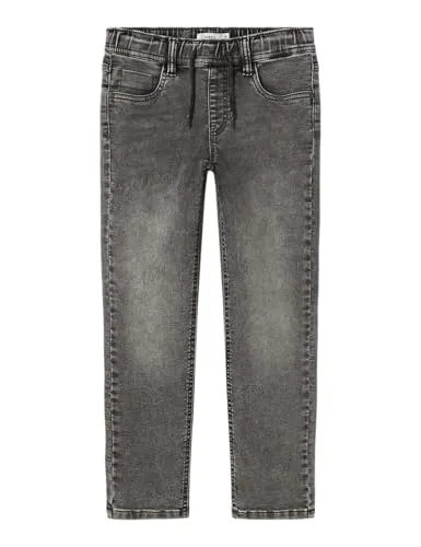 NAME IT Boy Jeans Slim Fit Sweat - Jungen-Jeanshosen mit Jogger Fit, angenähtem Kordelzug und elastischem Material für optimalen Tragekomfort und Bewegungsfreiheit.