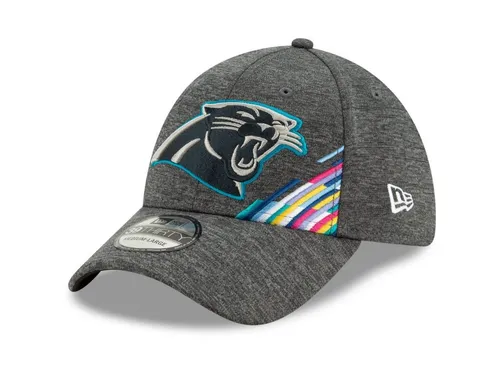 New Era Flex Cap 39Thirty StretchFit CRUCIAL CATCH NFL Teams grau S/M - Stylische Flex Cap für Fans der Carolina Panthers, aus 100% Polyester, bequemes StretchFit Design für optimalen Tragekomfort.