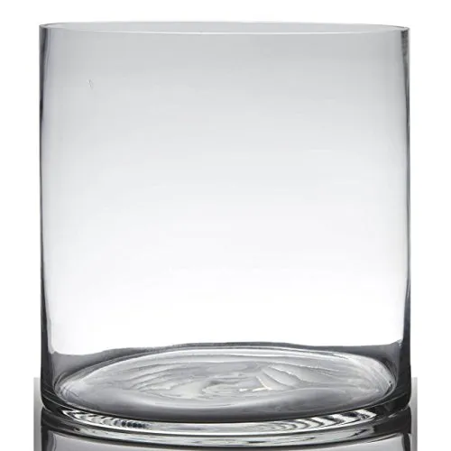 Hakbijl Glass Tischvase Zylinder 30cm Ø25cm - Elegante transparente Glasvase, perfekt für Blumenarrangements und als stilvolle Dekoration in jedem Raum.