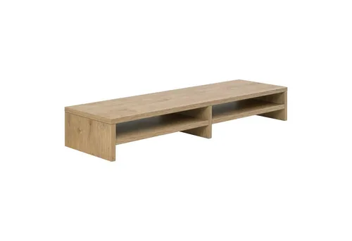 boho office® Schreibtischaufsatz, Monitoraufsatz in Wildeiche - 100 x 15 x 29 cm