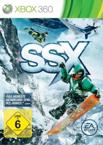 SSX [Xbox 360] - NEU OVP - Sportspiel für Xbox 360, das atemberaubende Snowboard-Action bietet und mit der USK-Einstufung ab 6 Jahren ideal für die ganze Familie ist.