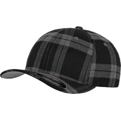 Flexfit® Tartan Plaid Cap, black/grey, L/XL