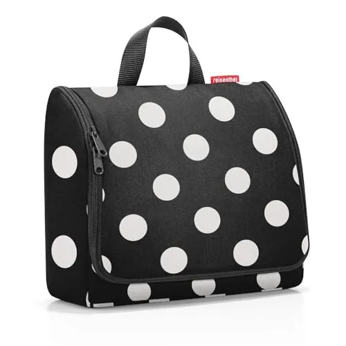 reisenthel Kulturbeutel Toiletbag XL Dots White - Geräumig, funktional und mit praktischem Haken für optimale Übersicht auf Reisen