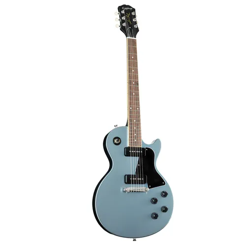 Epiphone Les Paul Special Pelham Blue E-Gitarre - Vintage E-Gitarre mit Mahagoni-Korpus und auffälligem Pelham Blue-Finish. Ausgestattet mit zwei Epiphone PRO P-90 Pickups für vielseitigen Sound und inklusive Premium Gigbag.