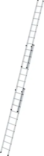 PROREGAL 3-teilige Sprossen-Schiebeleiter ohne Traverse