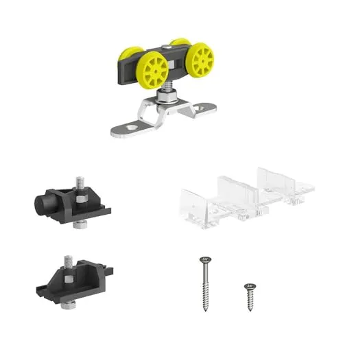 Ergänzungsset SLID'UP 160 für 1 Tür bis 60 kg, Schiebetürbeschlag für Durchgangstüren, Holztüren