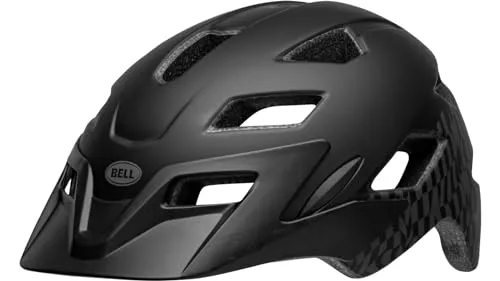 Bell Sidetrack Child m bk Wavy Checks UC Fahrradhelm - Fahrradhelme mit ERGO FIT für optimale Passform und NO-TWIST TRI-GLIDES für flach sitzende Gurte – ideal für sicheres Fahren und hohen Tragekomfort.