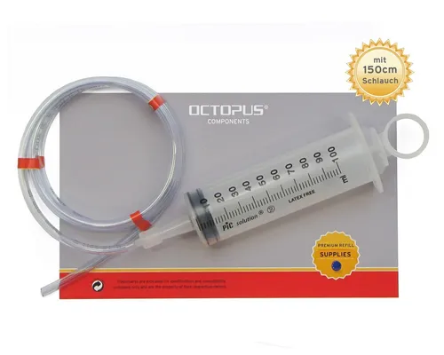 Ansaugspritze, Absaugspritze mit 150cm Schlauch zum Bremsen Entlüften etc 100 ml