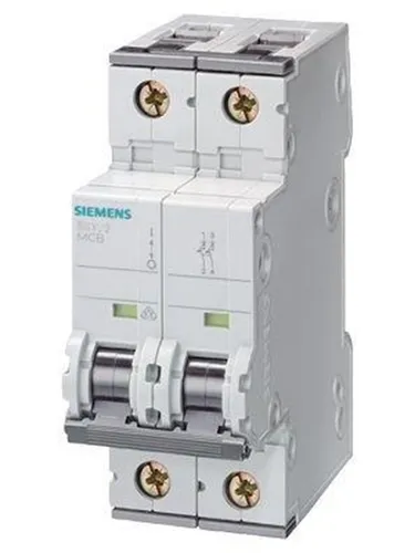 Siemens Leitungsschutzschalter 70 - 1 Polo + Neutral, 2 A, 10 kA Auslösecharakteristik C für sicheren Stromschutz
