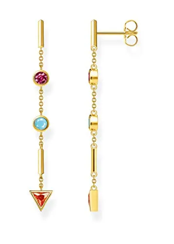 THOMAS SABO Ohrstecker mit Farbigen Steinen in gold von THOMAS SABO