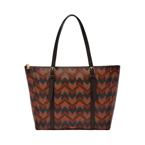 Fossil Women's Carlie Tote, Brown in braun von Fossil