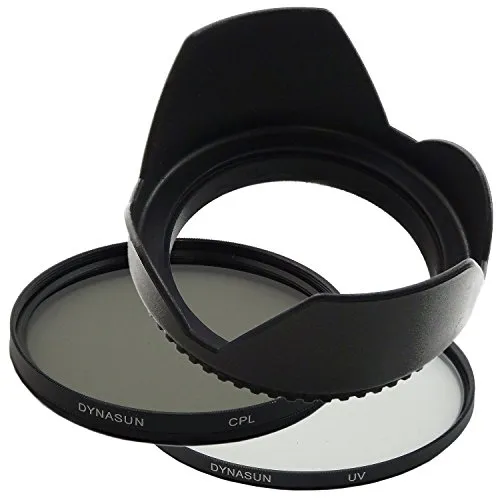 DynaSun PRO Digital C-PL CPL 82mm Zirkular Polfilter +UV Filter 82 mm +Gegenlichtblende Sonnenblende