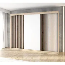 A&J MöbelLand Schwebetürenschrank IOSA 200 cm in beige von A&J MöbelLand