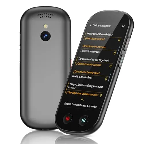 Z9 Sprachübersetzer Gerät,Übersetzungsgerät mit Sprachausgabe Translator | Übersetzer Echtzeit 150 Sprachen und Akzente mit WiFi/Offline/Foto Unterstützung für Reisen,Lernen und Business