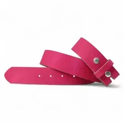 FRONHOFER Ledergürtel 18267 (1-St) Gürtel 4 cm, aus Rindsleder, Wechselgürtel für Herren/Damen rosa Körperumfang 100 cm / Gesamtlänge 115 cm
