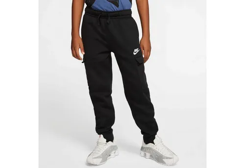 Nike Boys B NSW Club Cargo Pants - Hosen für Jungen, aus weichem gebürstetem Fleece, mit elastischer Taille und Kordelzug für optimalen Komfort und Passform.