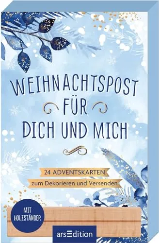 Weihnachtspost für dich und mich: 24 Adventskarten zum Dekorieren und Versenden - Advent & Weihnachten Geschenkbücher, kreative Adventskalender-Box mit 24 liebevoll gestalteten Weihnachtskarten für deine Lieblingsmenschen.
