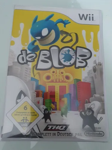 de Blob - Farbenfrohes Jump'n'Run Abenteuer - Wii Spiel für kreative Köpfe, USK 6, bringt Farbe in die Welt und fördert die Fantasie.