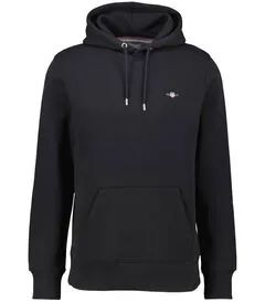 Gant Herren Reg Shield Hoodie Kapuzenpullover, Schwarz, XXL EU - Kapuzenpullover für Herren, wasserabweisend und ideal für wechselhaftes Wetter.