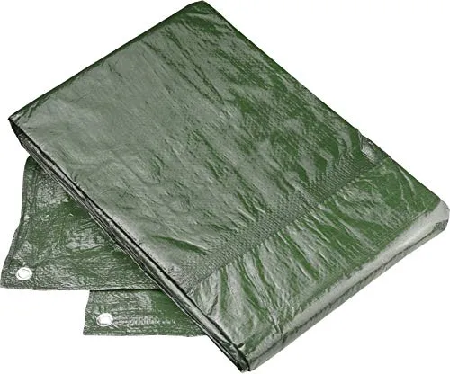Meister Schutzplane 3 x 4 m - 80 g/m² - Beidseitig beschichtet - Wasserabweisend & UV-stabilisiert - Schimmelresistent - Aus Polyethylen / Gewebeplane / Abdeckplane / Gartenplane / FLOR80445